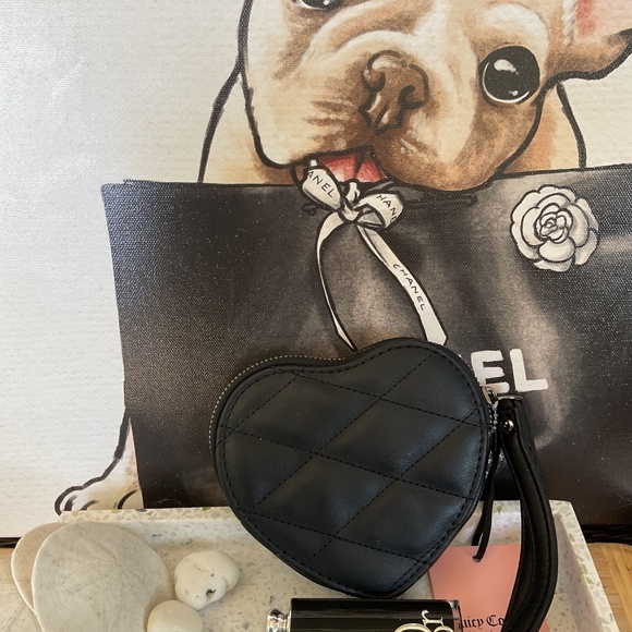 BUNDLE JUICY Couture Black Quilted Wristlet Bag & DIOR Lipstick Addict Red 872 - Picture 10 of 12